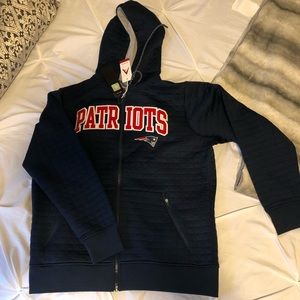 Brand new Patriots full zip sweatshirt